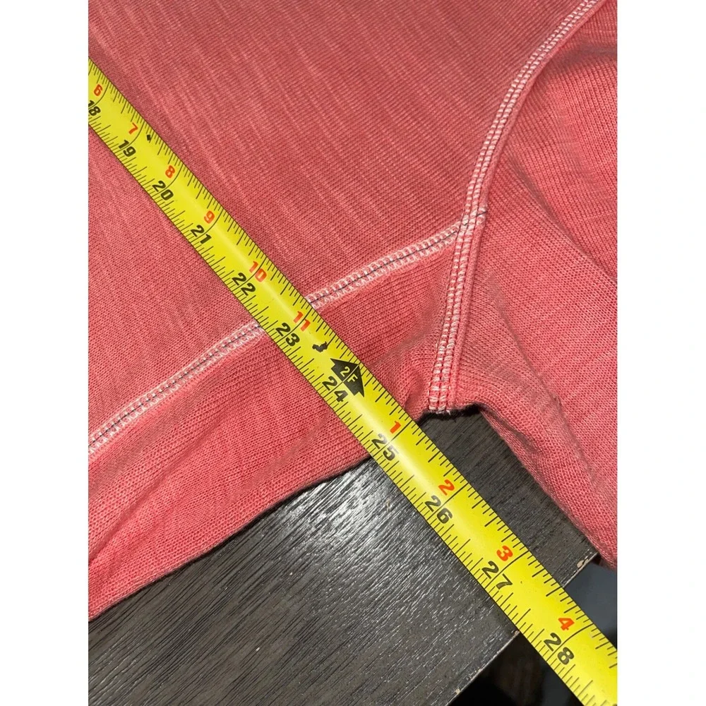 Tommy Bahama Mens XXL Coral Orange Quarter Zip Pullover Slub Knit Marlin Logo
